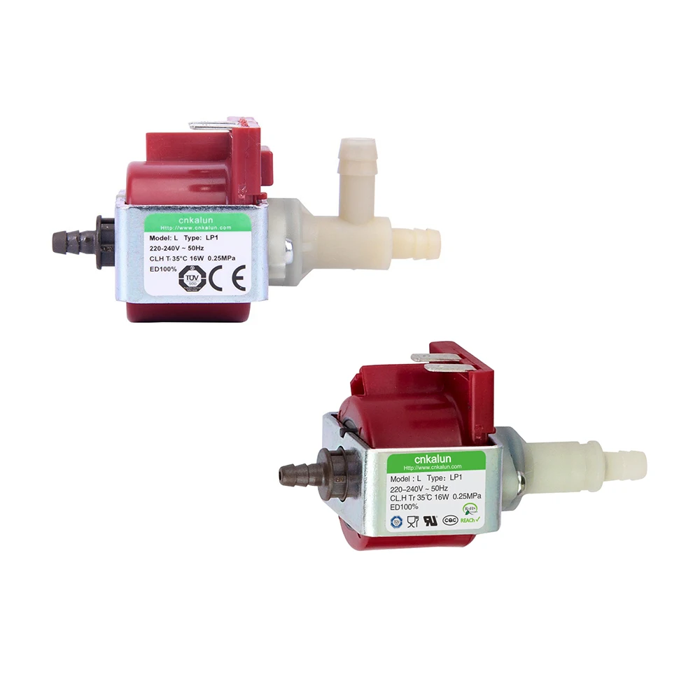 24-240V Plastic water pumping machine 6W/16W  LP1 series 10-60/50-200ml/min solenoid pump