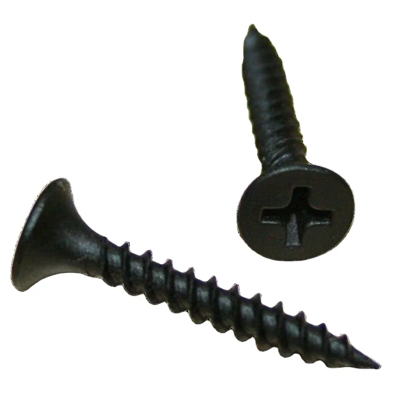 Hot Selling factory bugle Carbon Steel wood black head drywall self tapping screws