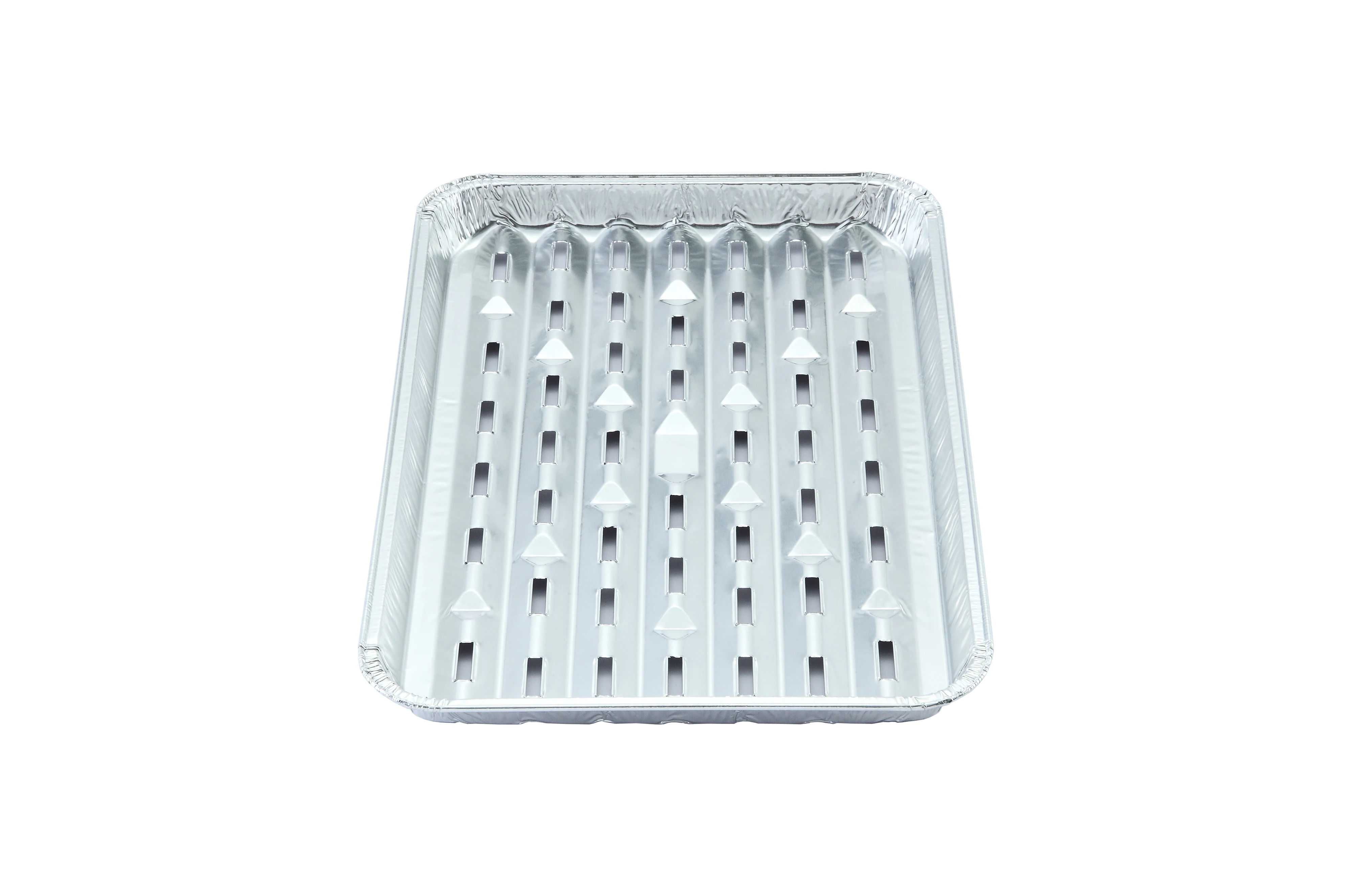 perforated disposable aluminium foil bbq grill tray