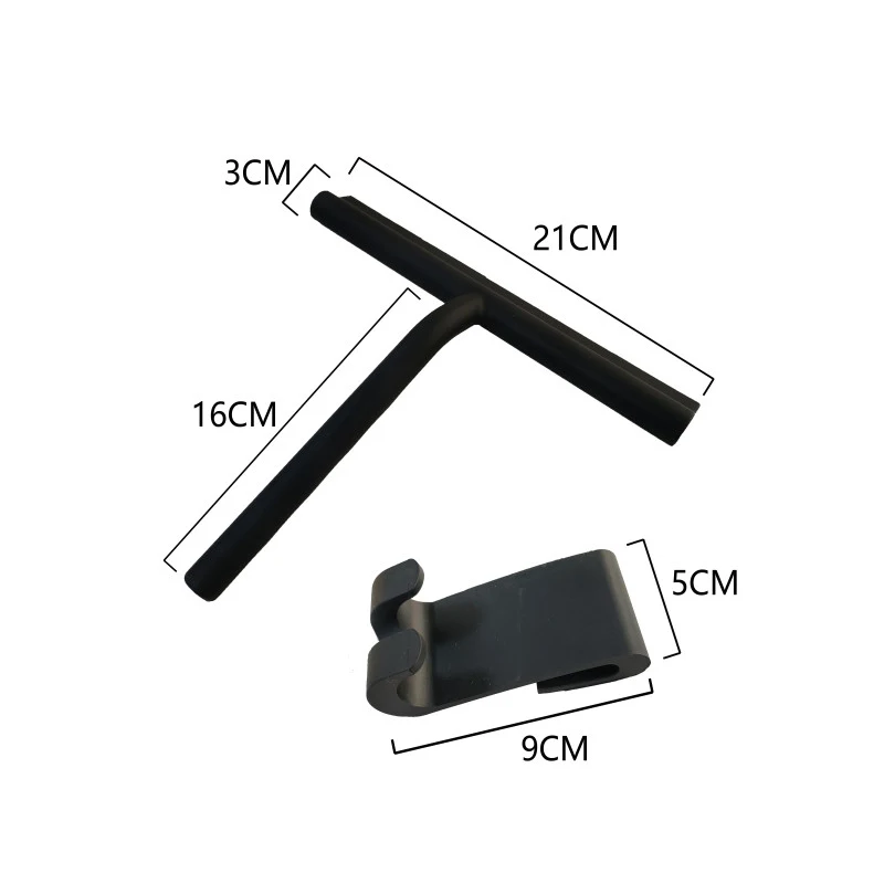 Stainless Steel Raam Douche Wisser Window Wiper Black Silicone Window Scraper Shower Squeegee