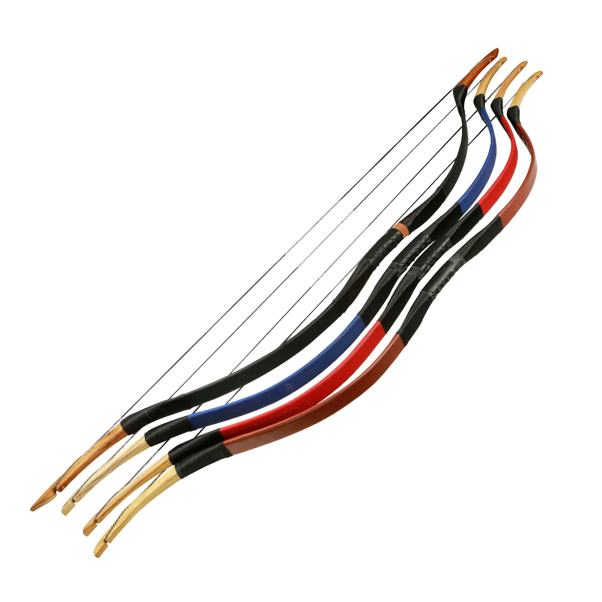 FOB Price Horse Bow Archery Bowstring 130cm Length Tapered Limb 20-100lb for Horseback Shooting