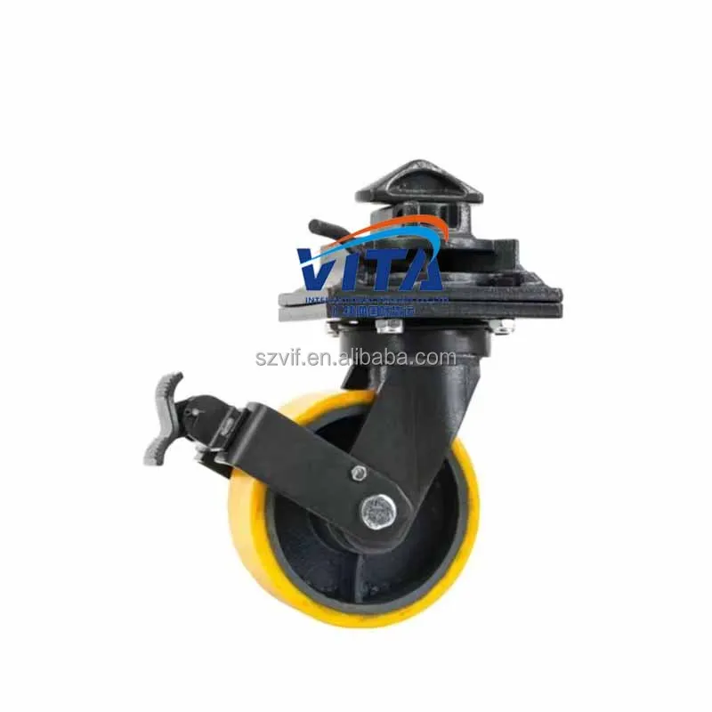 New Style Iso Shipping Sea Container Wheels Super Heavy Duty Castor Wheel 2 Ton Heavy Duty Caster Wheels