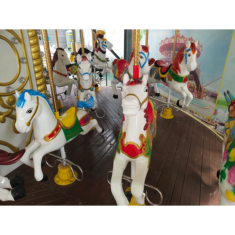 China Manufacture Amusement Park Equipment Carousel Horse Ride Merry Go Round for Sale