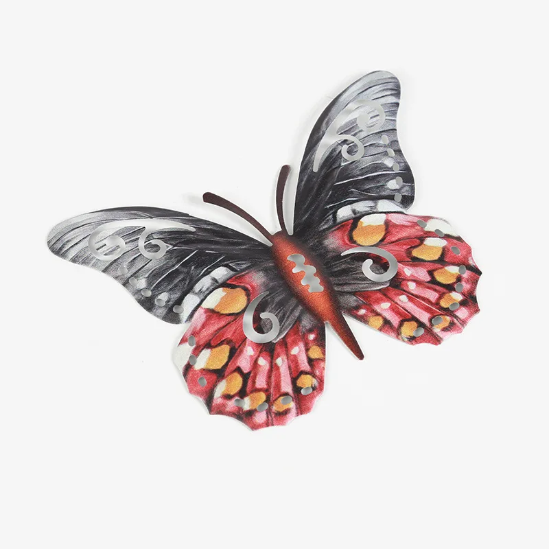 New Metal Butterfly Wall Art Hanging Decor Butterflies Iron Art Wall Decoration Hanging Butterflies Iron Craft