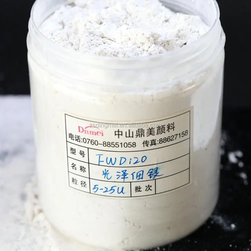 Silvery White Pearl Pigment Powder For Cosmetic Field
