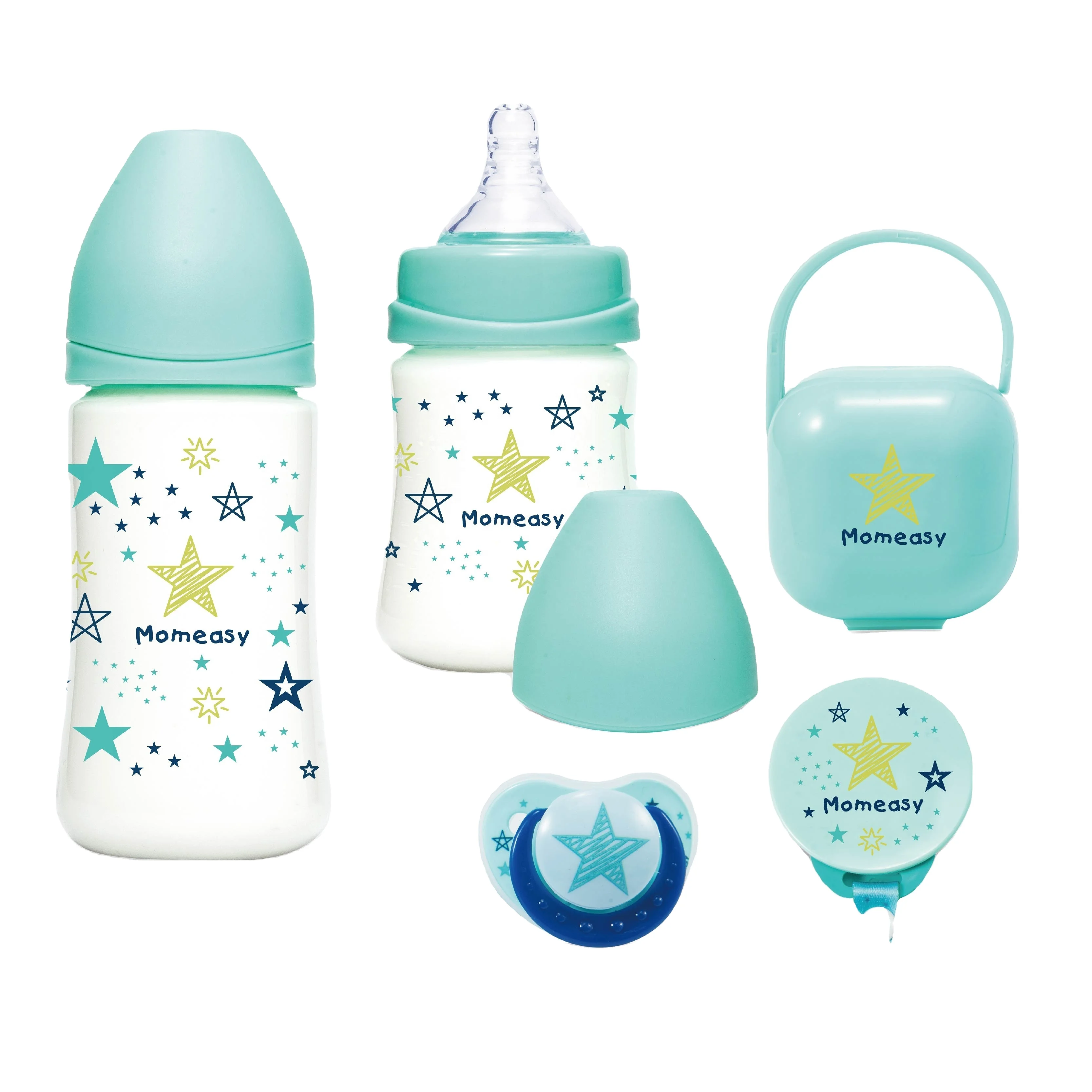 BPA Free Manufacturer Wide Neck 5oz/8oz  Baby Bottle In Bulk Natural Feeding Newborn Baby Feeding Bottle Set