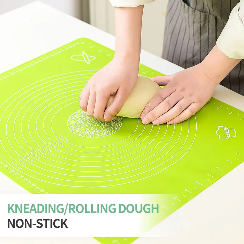 Customized Colorful Pattern Text Size Kitchen Silicone Baking Pad Non slip and Anti stick Thickened Silicone Baking Mat