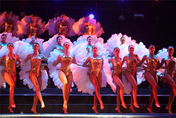 Retail Factory Price  Economy Burlesque Large Ostrich Feather Hand Fan