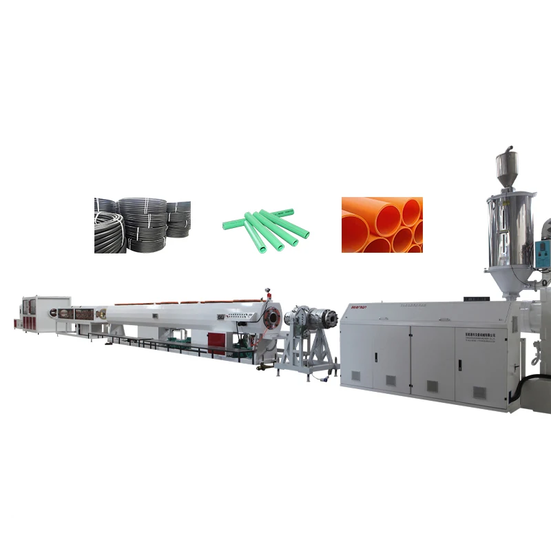 2023 Exhibition 16/110mm Plastic Hose HDPE PP PE PPR Water Pipe Making Machine Single Screw Extruder Line