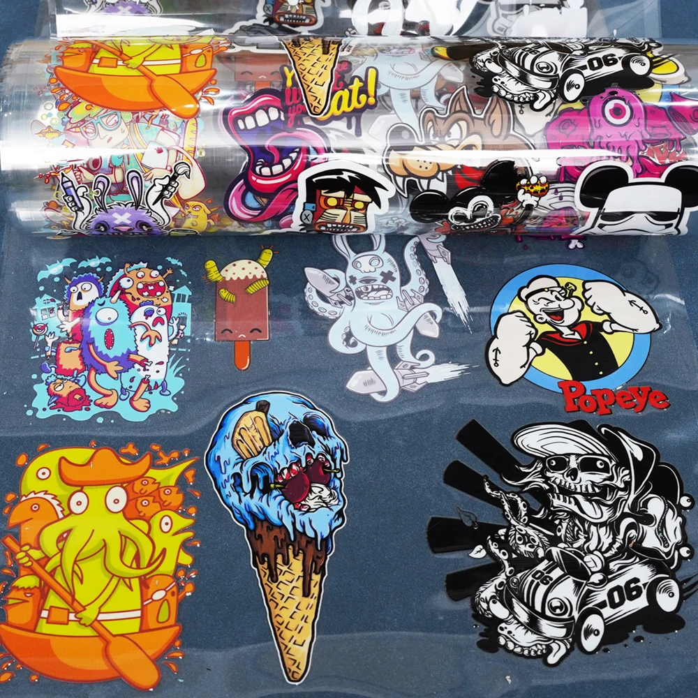 Wholesale 50/100 Meter A3 30cm 60cm Roll UV DTF A B Film With Adhesive Making UV Transfer Sticker