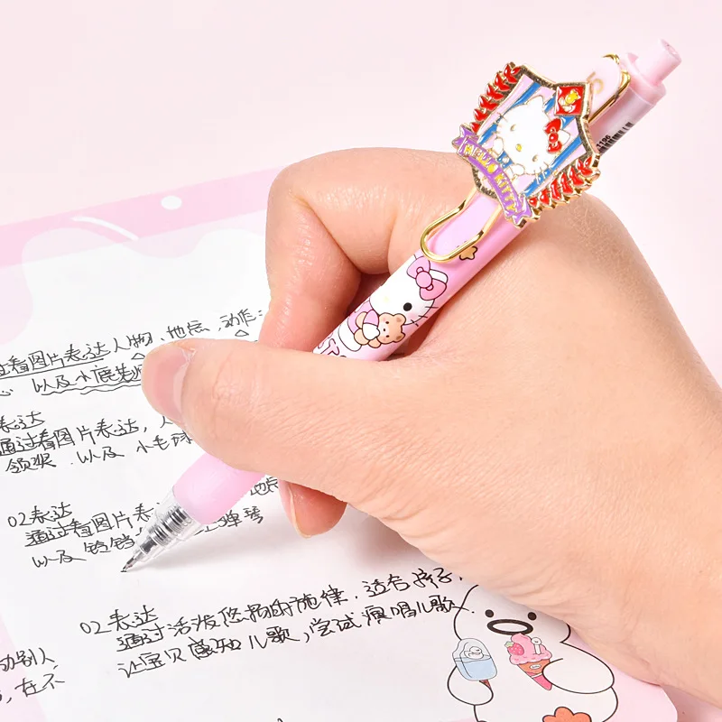 Sanrio  Academy Pai Series Press neutral pen ST head quick drying black 0.5mm carbon water pen student stationery