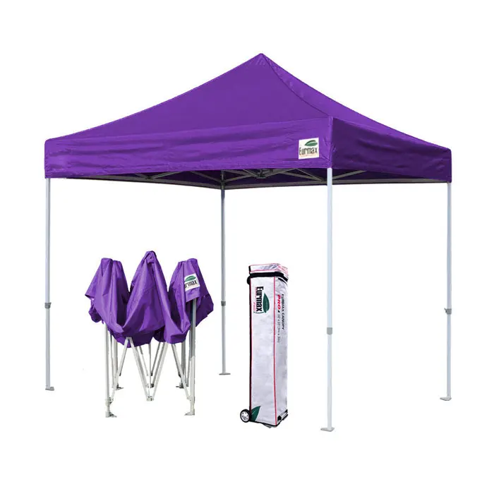 China Supplier Fast Delivery 10x10FT Custom Advertising Pop up Folding Display Campaign Unprinted Purple Canopy Tent for Event
