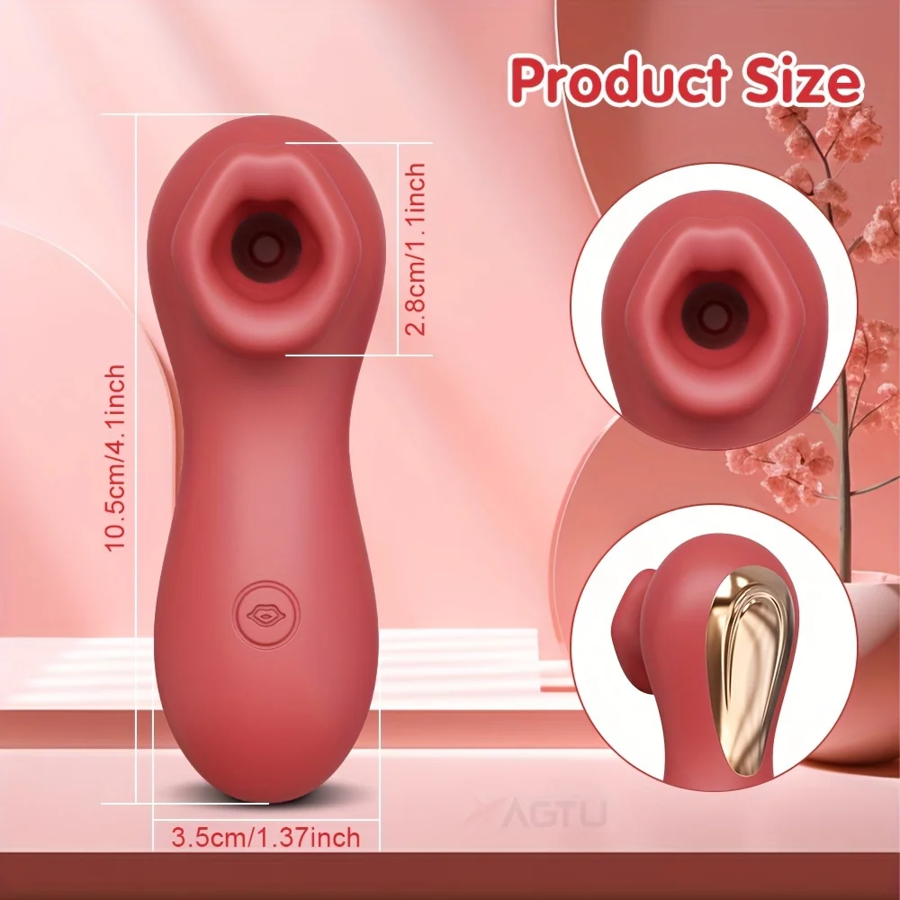 Powerful Sucking Vibrator Female Mouth Sucker Clitoris Stimulator Nipple Oral Vacuum Massager Adults Sex Toys  For Women