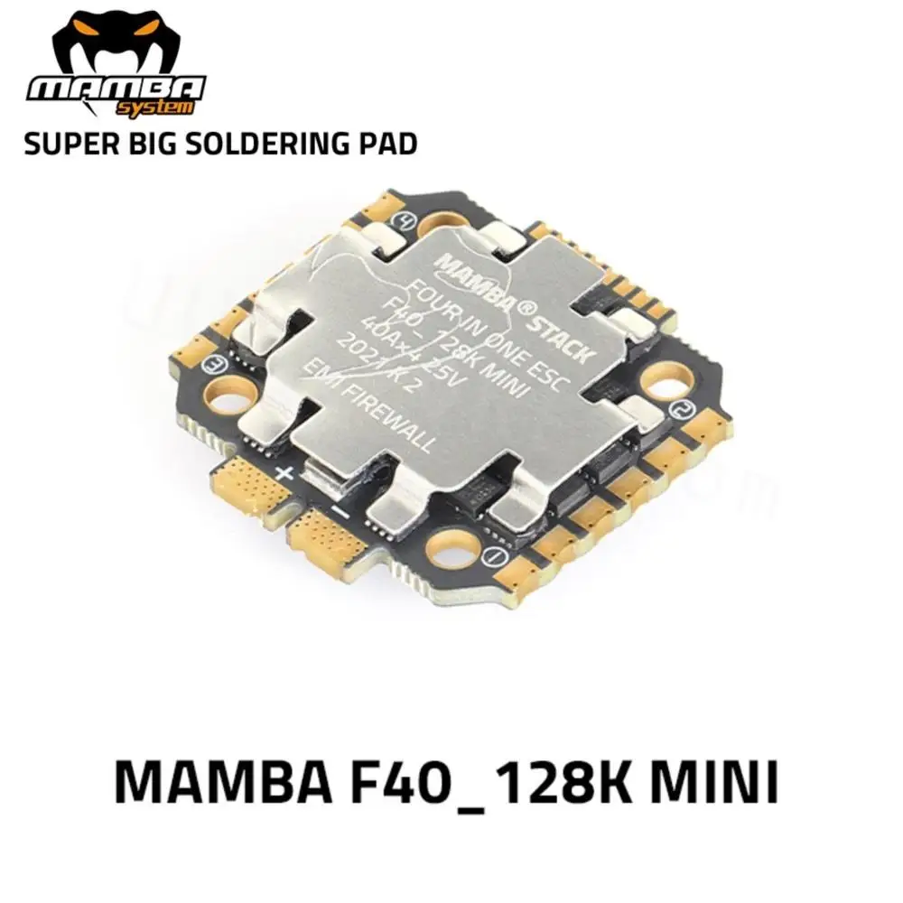 DIATONE MAMBA F40 _ 128k BL32 MINI 4 в 1 40A ESC 6S Dshot1200 20 мм электронный контроллер скорости для радиоуправляемого FPV гоночного дрона запчасти хобби