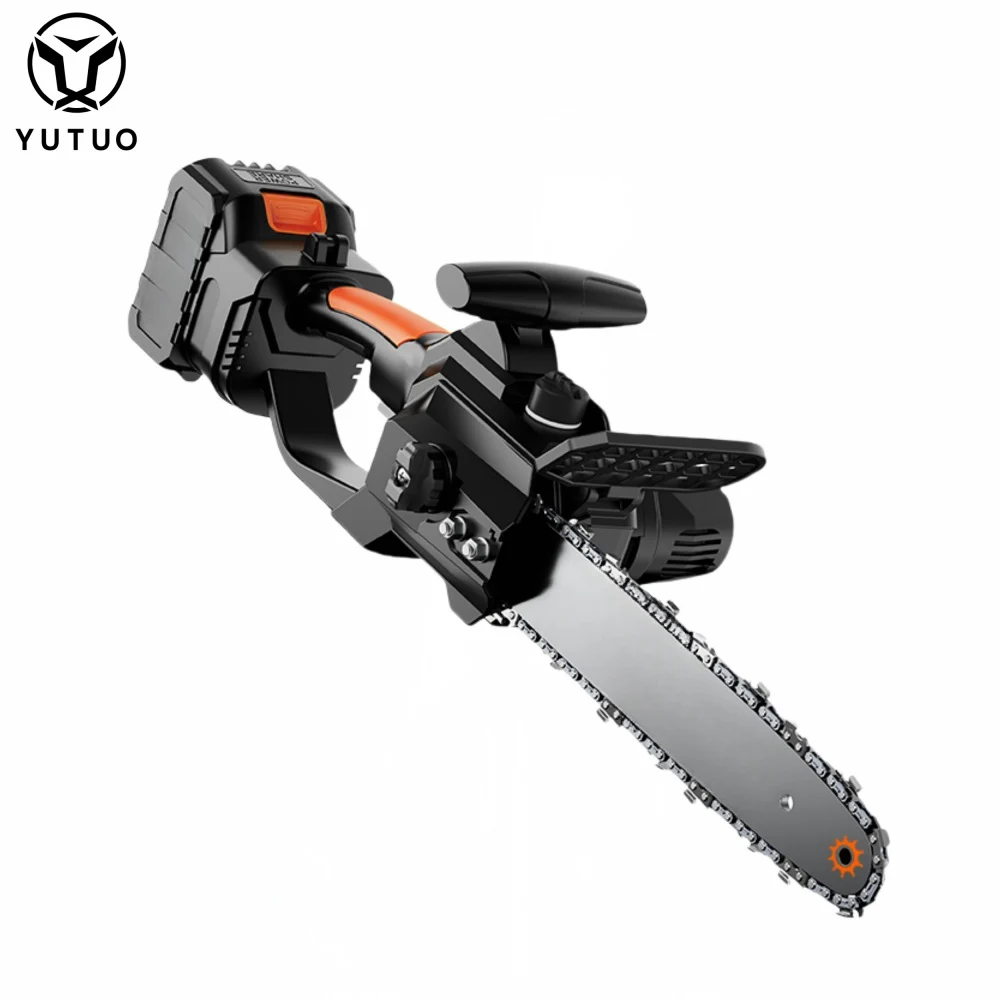 YUTUO wholesale high quality interchangeable li-ion battery cordless brushless 12' 12 inch power chain saw
