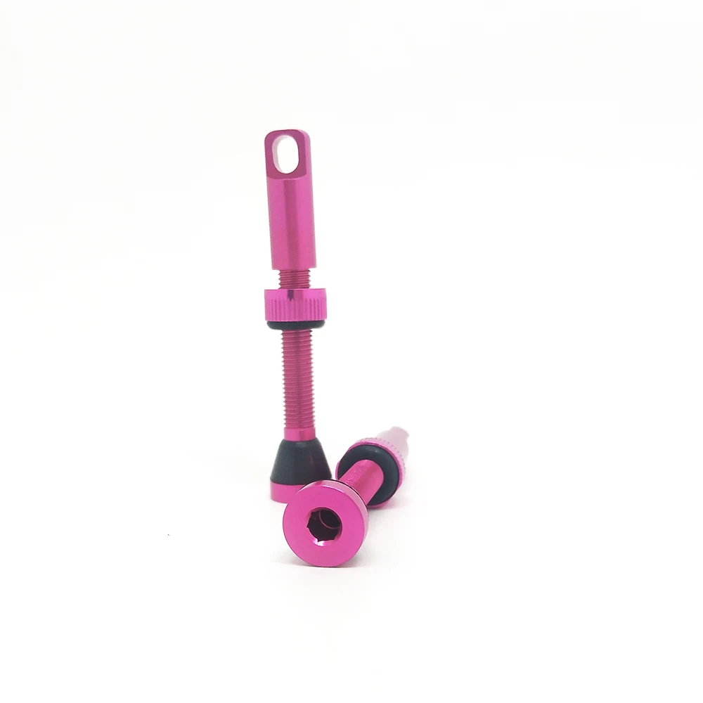 Hot sale Pink Mountain Biking Presta Valve 36mm 40mm 44mm 50mm  60mm 70mm  tubeless valve