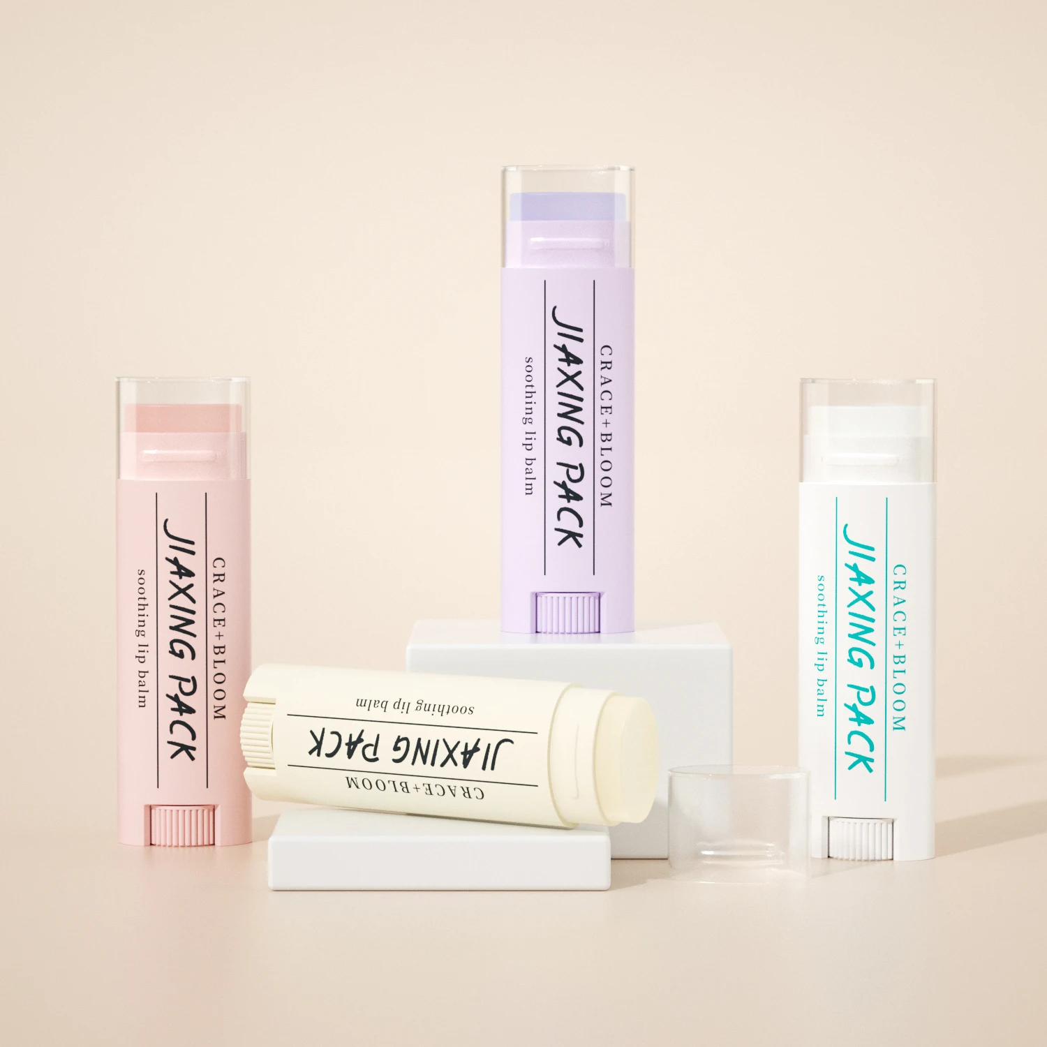 High quality 5g chapstick lipstick tube packaging custom cute empty lip balm container