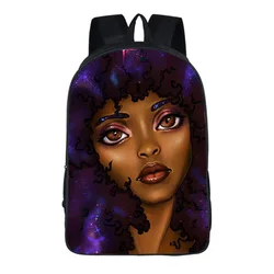 ODE Logo Kids Backpack Black Art African Girl Printing School Backpack Children Book Bags Student Bag