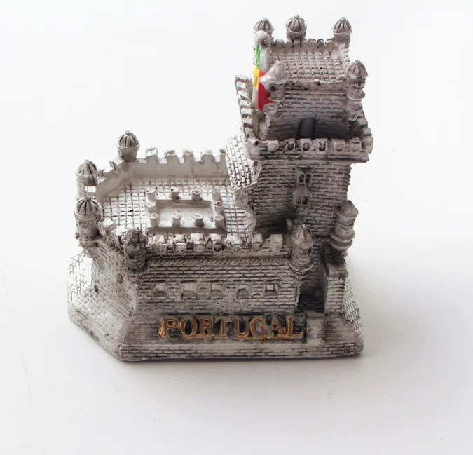 
classic portugal building resin tourist souvenir 