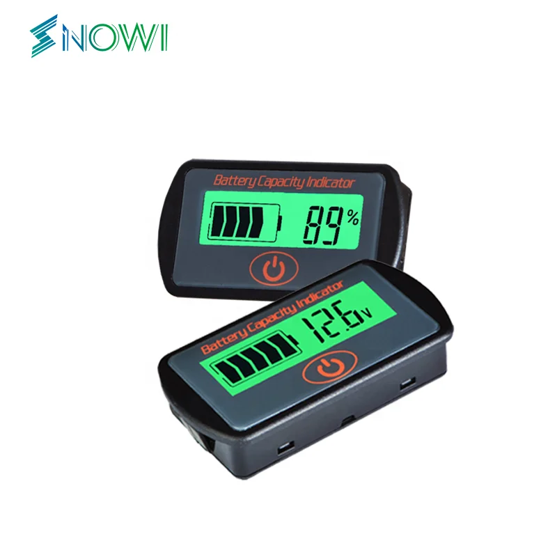 LY7S Battery Monitor Lead Acid Battery Capacity Tester 12V 24V LCD Digital Auto Voltage Electric Quantity Meter voltmeter