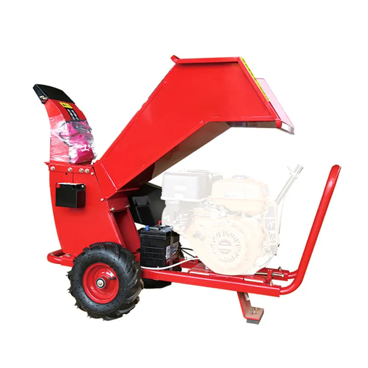  Wood Crusher Chipper Machine With 15Hp Loncin Electric Start Gasoline Engine