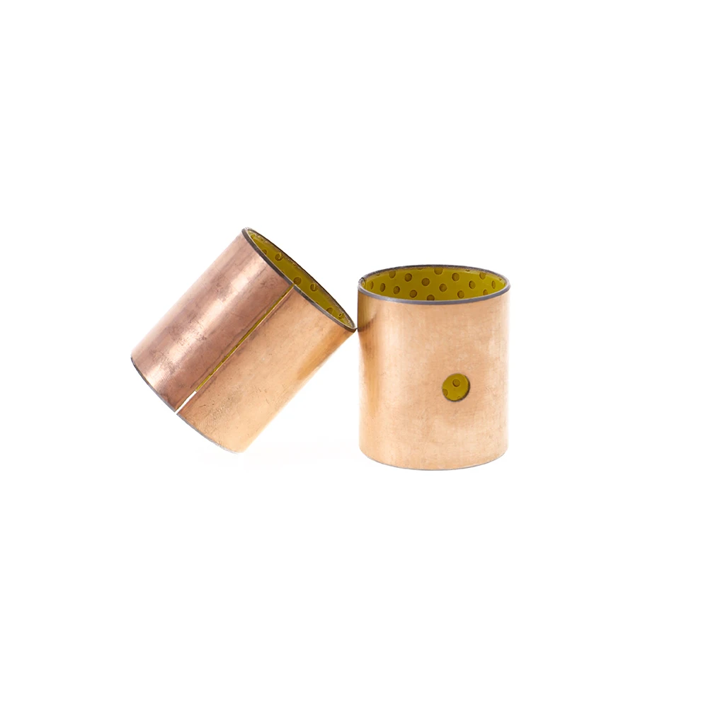 Custom precision winding cast bushing auto parts Steel bearing flange oil-free sleeve bushing self-lubricating bronze bushing
