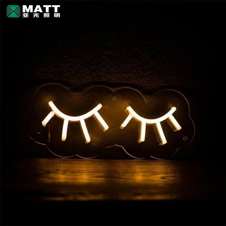 Matt dropshipping all you need is lashes neon custom led light sign lash and eye neon sign