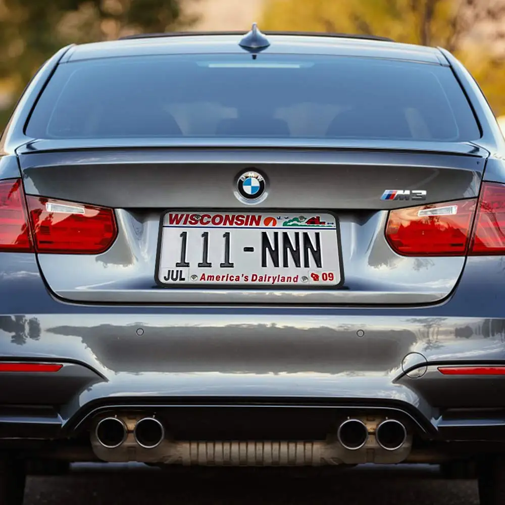 Silicone License Plate Frame Car Licenses Plate Covers Holders Rust-Proof/Rattle-Proof/Weather-Proof