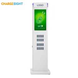 24 Slot LCD Advertising Power Bank Rental Station Japan Market Shared Power Bank  Charging Station  for Restaurant And Cafe