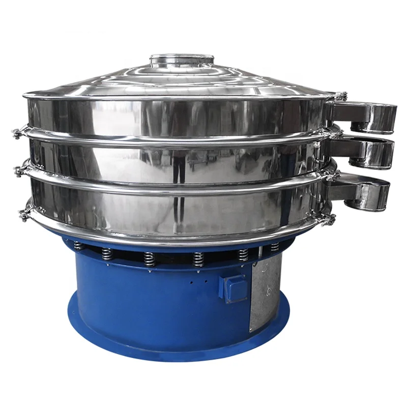 moveable stainless steel food grade rotary vibration sifter machine