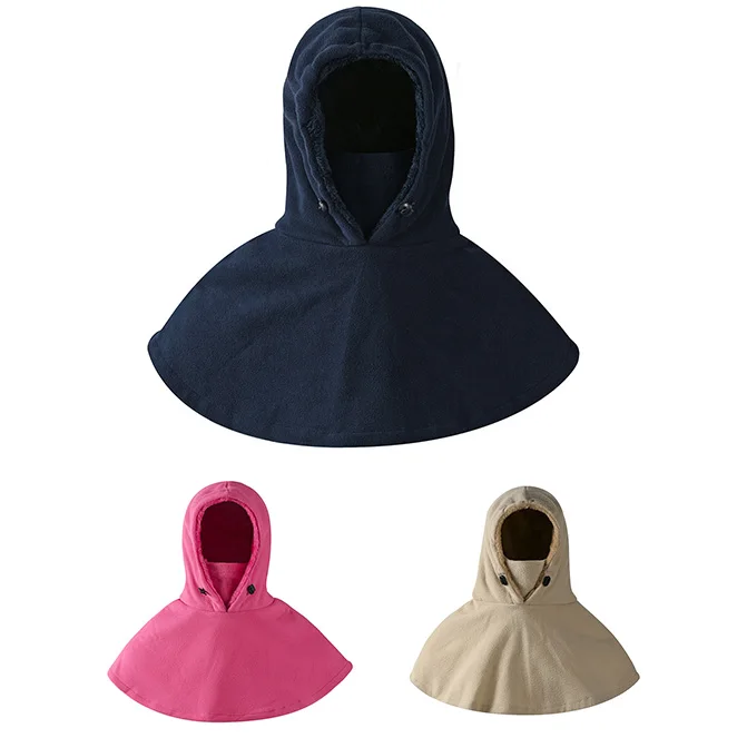 New arrival Fleece Beanie Cap Sports Cold Windproof Neck Warmer Gaiter And Scarf Set winter hats for men