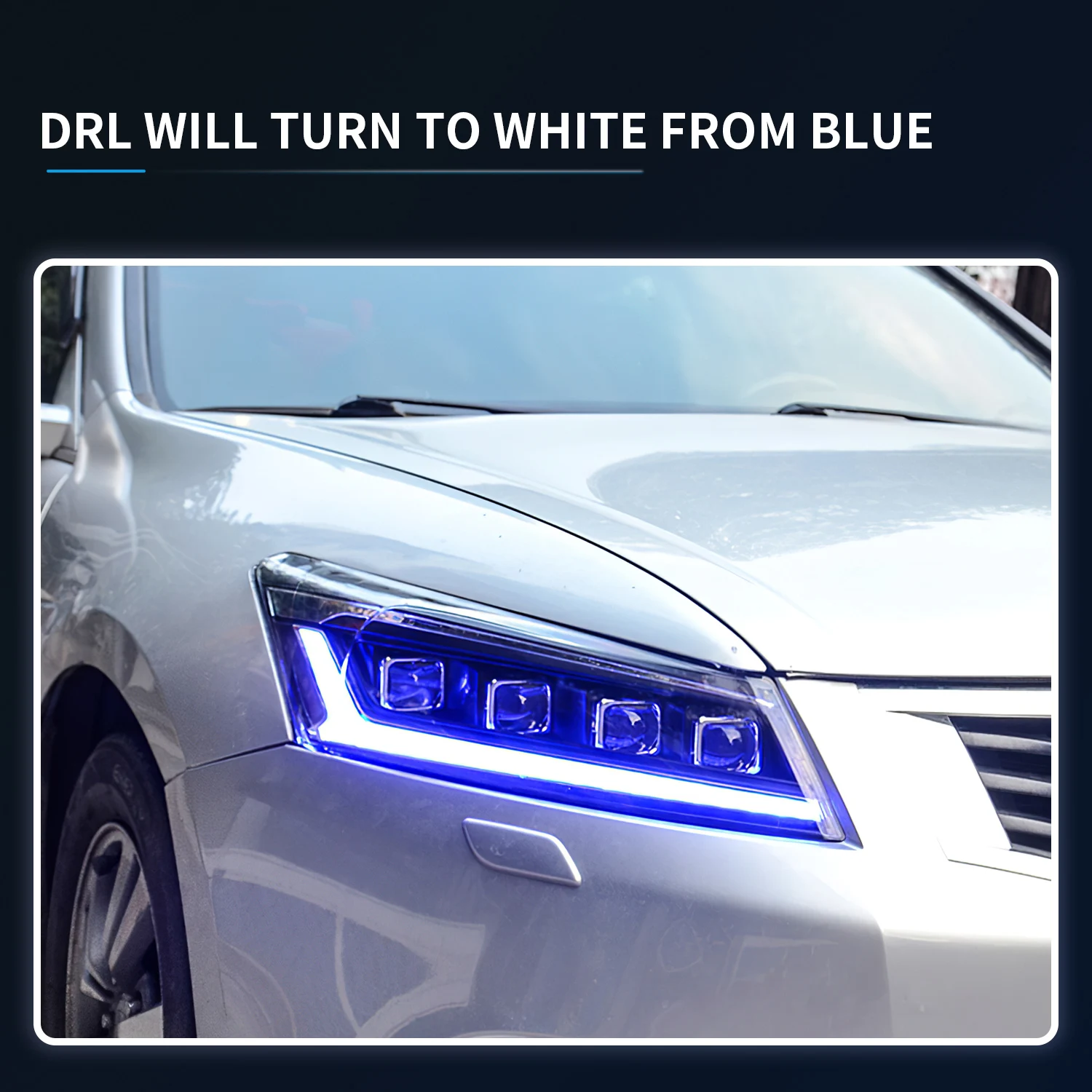  Для Honda Accord Car GEN 8th фары 2008-2013 DRL дневные ходовые огни Светодиодные Автомобильные аксессуары для передняя