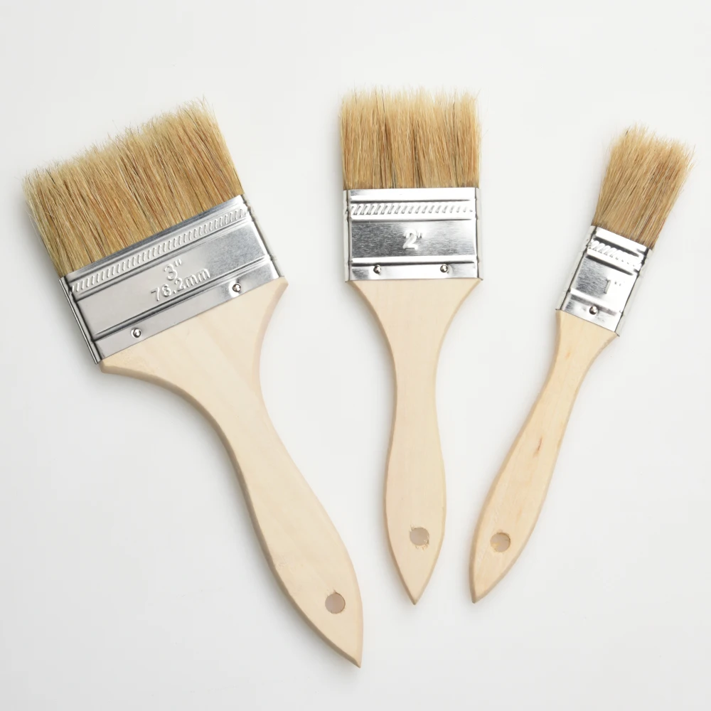 
Hot selling natural bristles and Boar Hair Soft boiled Bristle wooden handle Chip wall 2