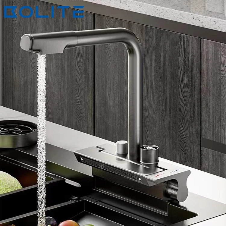 Kitchen Faucet Intelligent Touch Non-Contact Kitchen Faucet Pull-Down Kitchen Sink Faucet