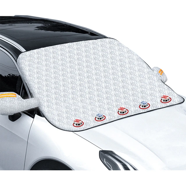 Magnetic Waterproof Sunshade Window Cover front Windshield Snow Ice Cover Wiper Protector In Winter