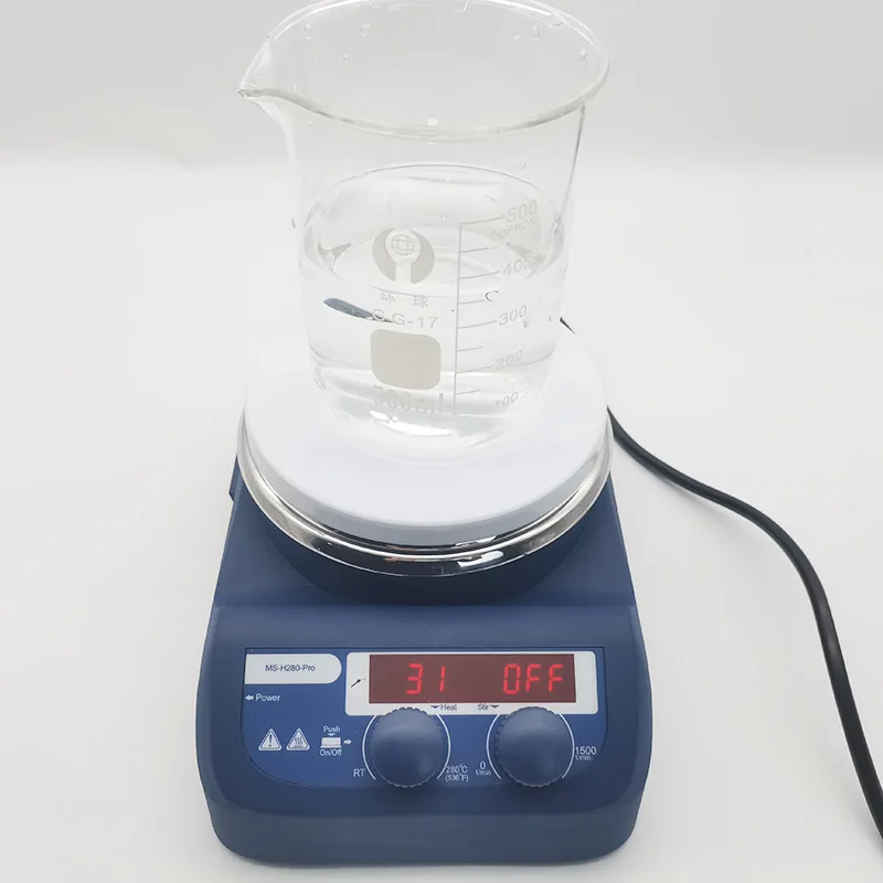 Labtex Double LED Digital heated Hotplate Magnetic Stirrer stainless steel with ceramic coated hotplate for laboratory