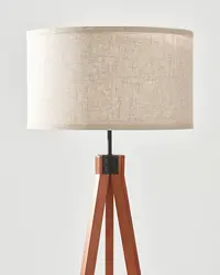 Popular Wood Tripod Floor Lamp For Contemporary Living Rooms