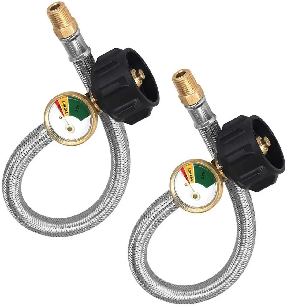 Кемпинговый ПРИЦЕП RV пропановый отрезной шланг с измерителем