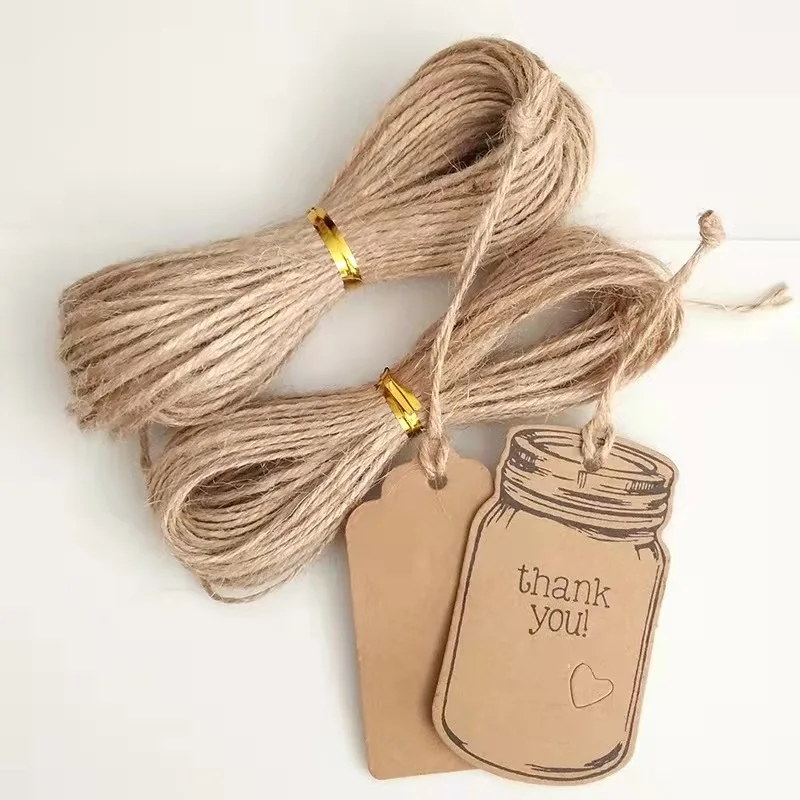 Garment Gift Wine Bottle Swing Tag Recyclable Circle Brown Craft Hangtag Custom Printed Kraft Paper Hang Tag For Jeans Bag