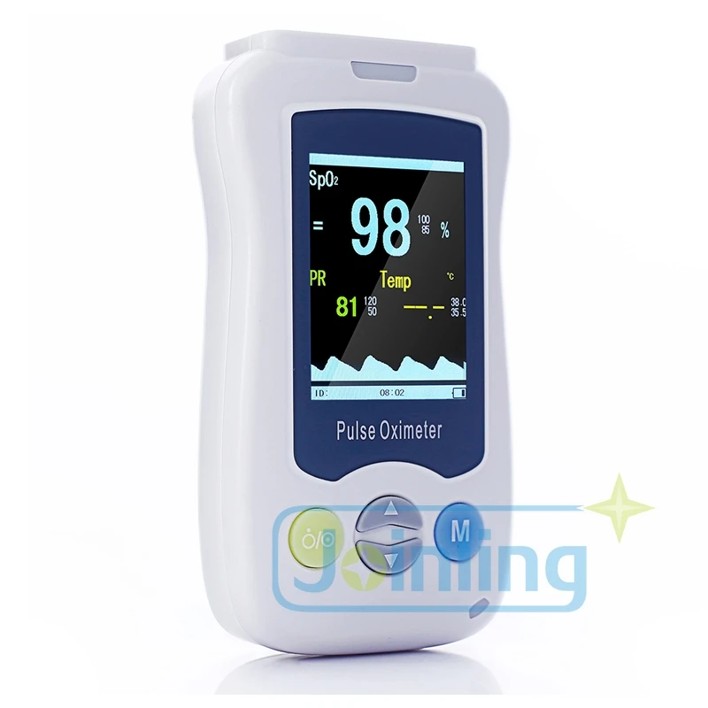 Handheld Pulse Oximeter With Temperature Detector