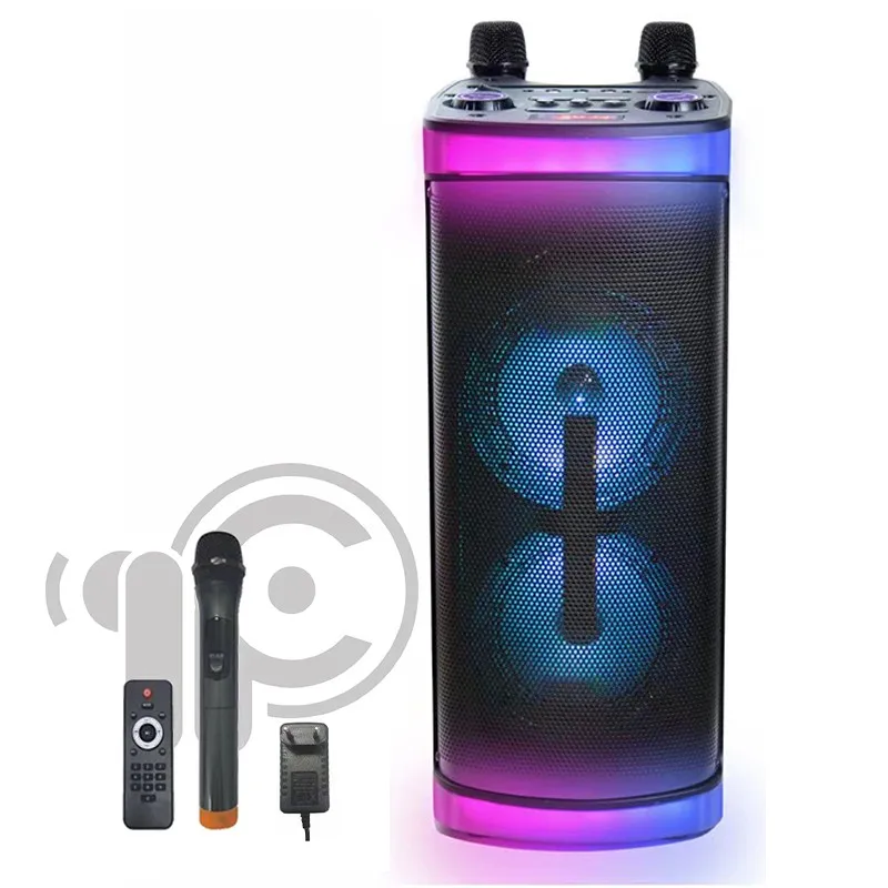Latest DJ Speaker Double 6.5 Inch Horn Speaker With Remote Control  Big Bass Speaker YB-6006