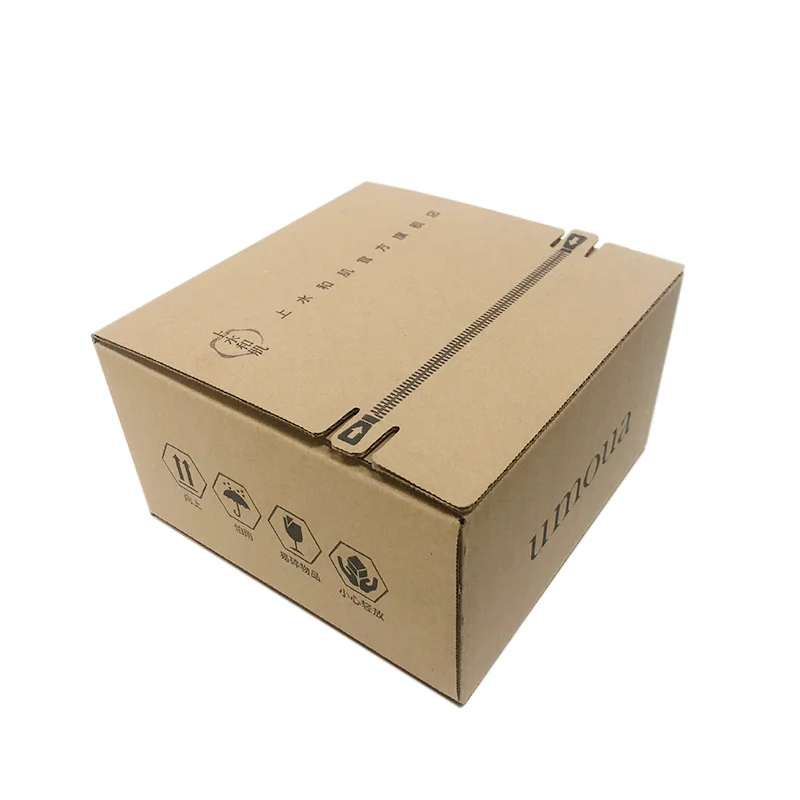 Ecommerce Custom Paper Self-adhesive Tear-off Strip Small Zipper Shipping Kraft Mailing Mailer Box Amazon Branded Tear Strip Box