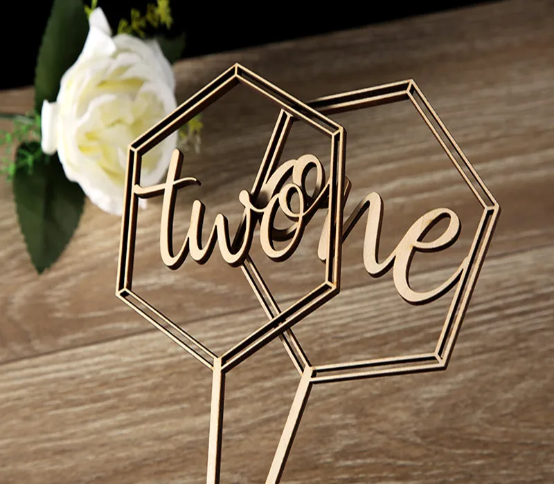 2021 laser cut wooden table numbers for wedding decoration