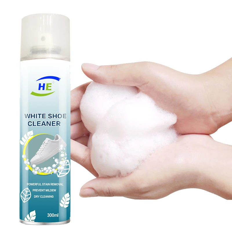 Hot Selling White Shoe Cleaner Sneakers Cleaning White Acrylic foam spray for Leather and Canvas Shoe Care