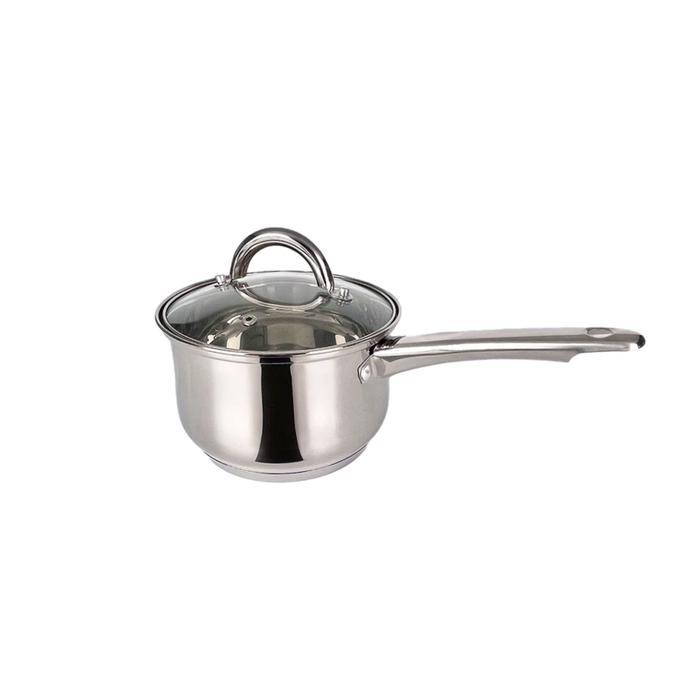 16cm Milk Pot With Lid Frying Pan Bottom Large Commercial Cooking Pots Factory Stainless Steel Soup & Stock Pots