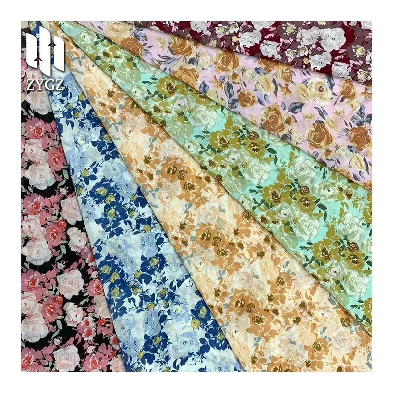 100 polyester chiffon printed dress fabric China printing fabric manufacturers wholesale