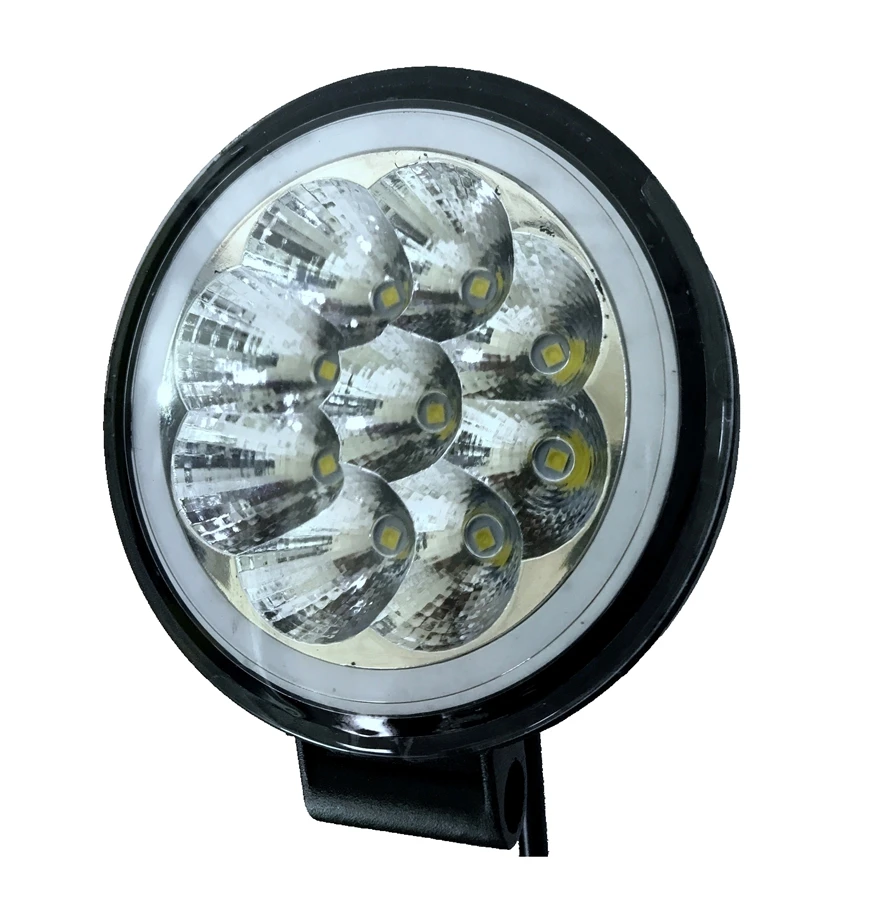 Runlai 3 inch 27W round led light truck led off road light with ring light