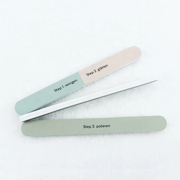 Ziri wholesale High Quality 3 in 1 Nail File customized polish nail file manicure