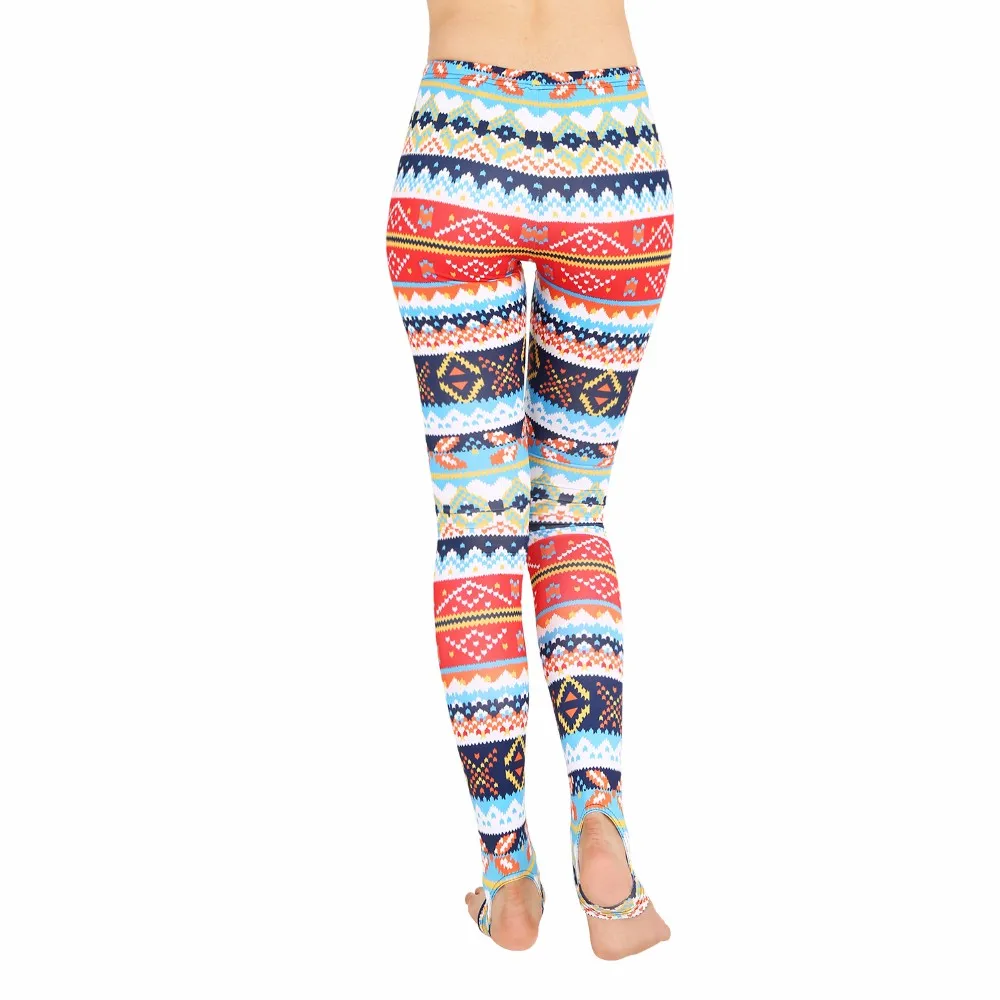 Fashion New Ladies Colorful Fitness Printing Good  Stretch Pants Legging