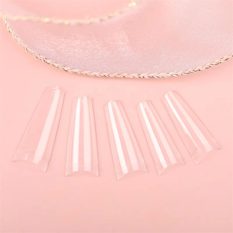 Nadeco  Artificial finger  False Nail Tips French Coffin  Nail Tips HALF COVER FOR SALON